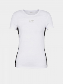 Футболки і поло EA7 Logo Series recycled fabric crew-neck модель 6RTT25-TJKUZ-1100 Фото