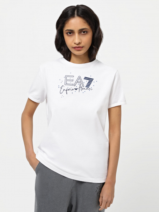 Футболка EA7 Denim Print модель 6RTT76-TJQPZ-1100 Фото