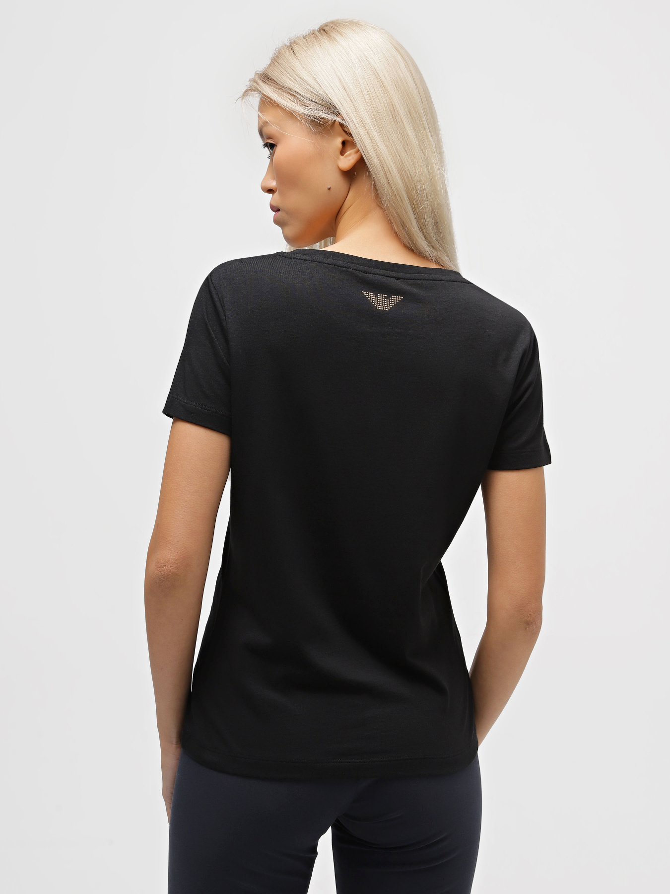 Футболка EA7 Logo cotton blend модель 8NTT67-TJDQZ-1200 Футболка EA7 Logo cotton blend модель 8NTT67-TJDQZ-1200 Фото