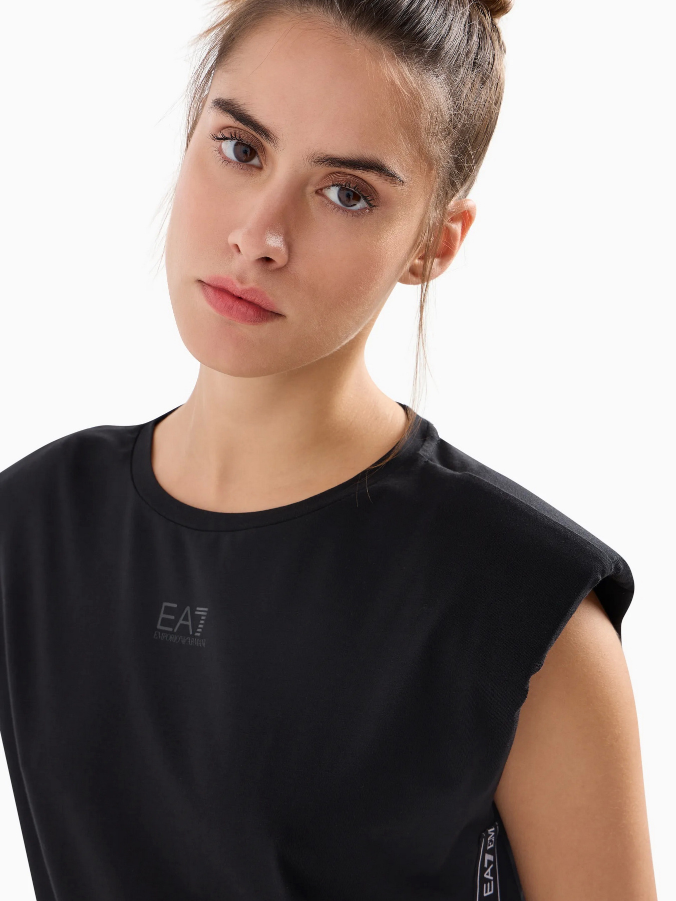 Платье миди EA7 Logo Series модель 3DTA61-TJ6SZ-1200 Фото