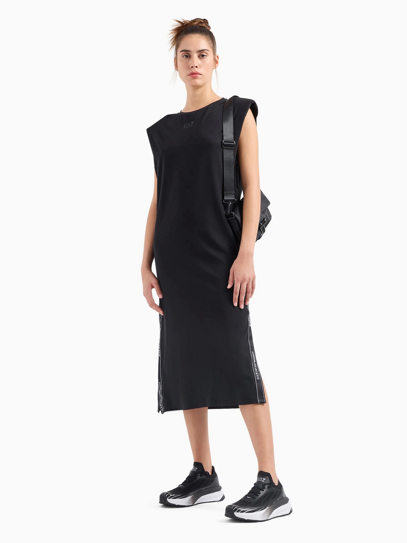 Платье миди EA7 Logo Series модель 3DTA61-TJ6SZ-1200 Платье миди EA7 Logo Series модель 3DTA61-TJ6SZ-1200 Фото