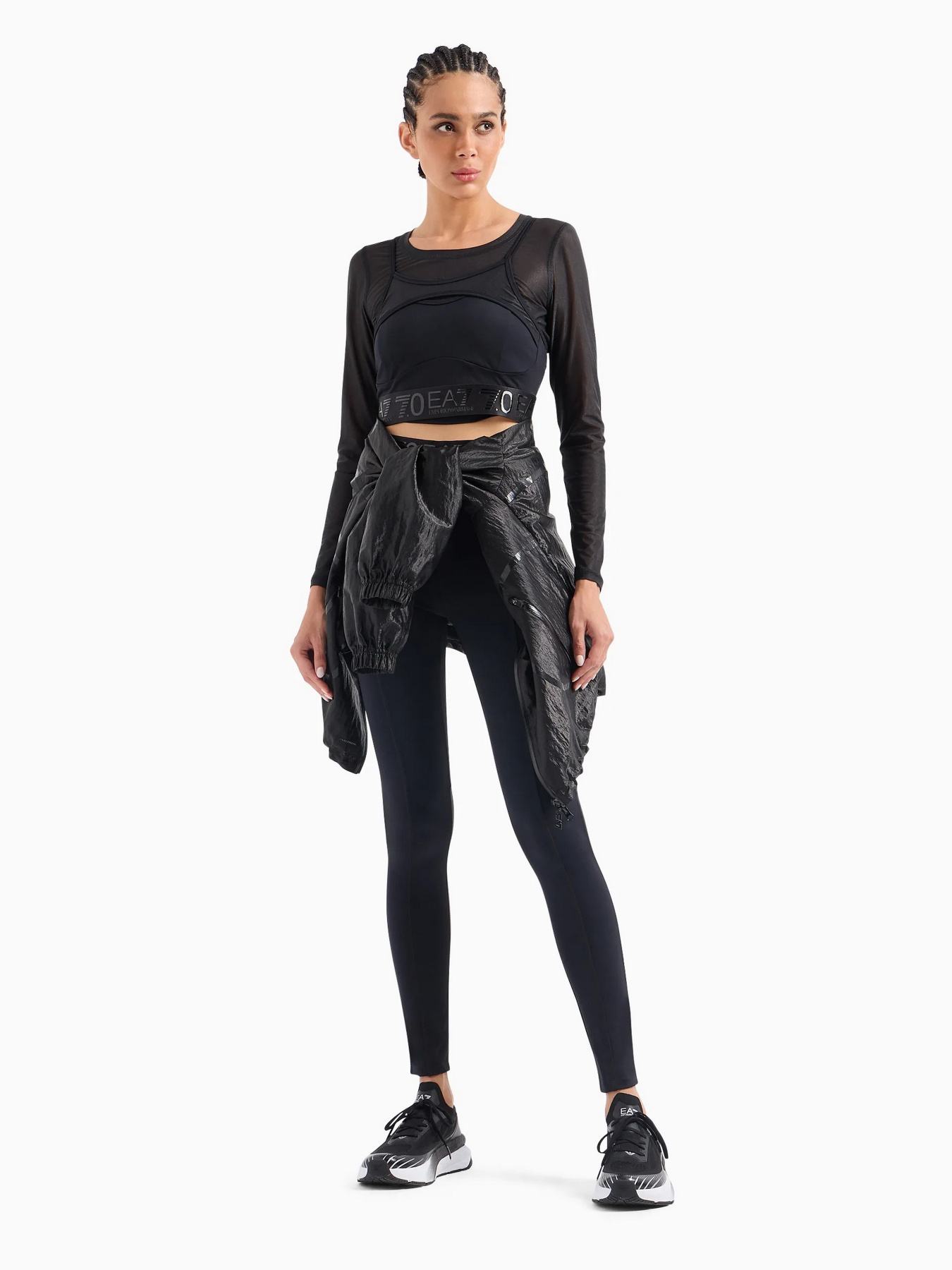 Леггинсы спортивные EA7 7.0 модель 3DTP74-TJKLZ-1200 Фото