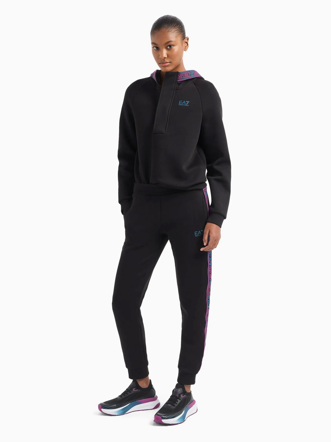 Худи EA7 Natural Ventus7 модель 6DTM38-TJUXZ-1200 Фото