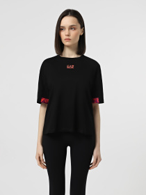 Футболка EA7 Logo Series модель 6DTT15-TJLOZ-1200 Фото