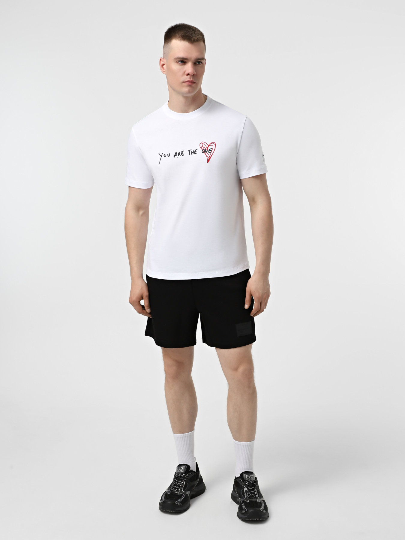 Футболка EA7 7.Cuore модель 7X000032-AF13243-F0071 Фото