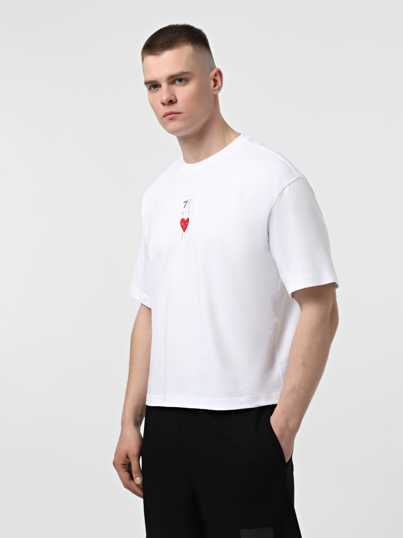 Футболка EA7 7.Cuore модель 7X000038-AF13243-F0076 Фото