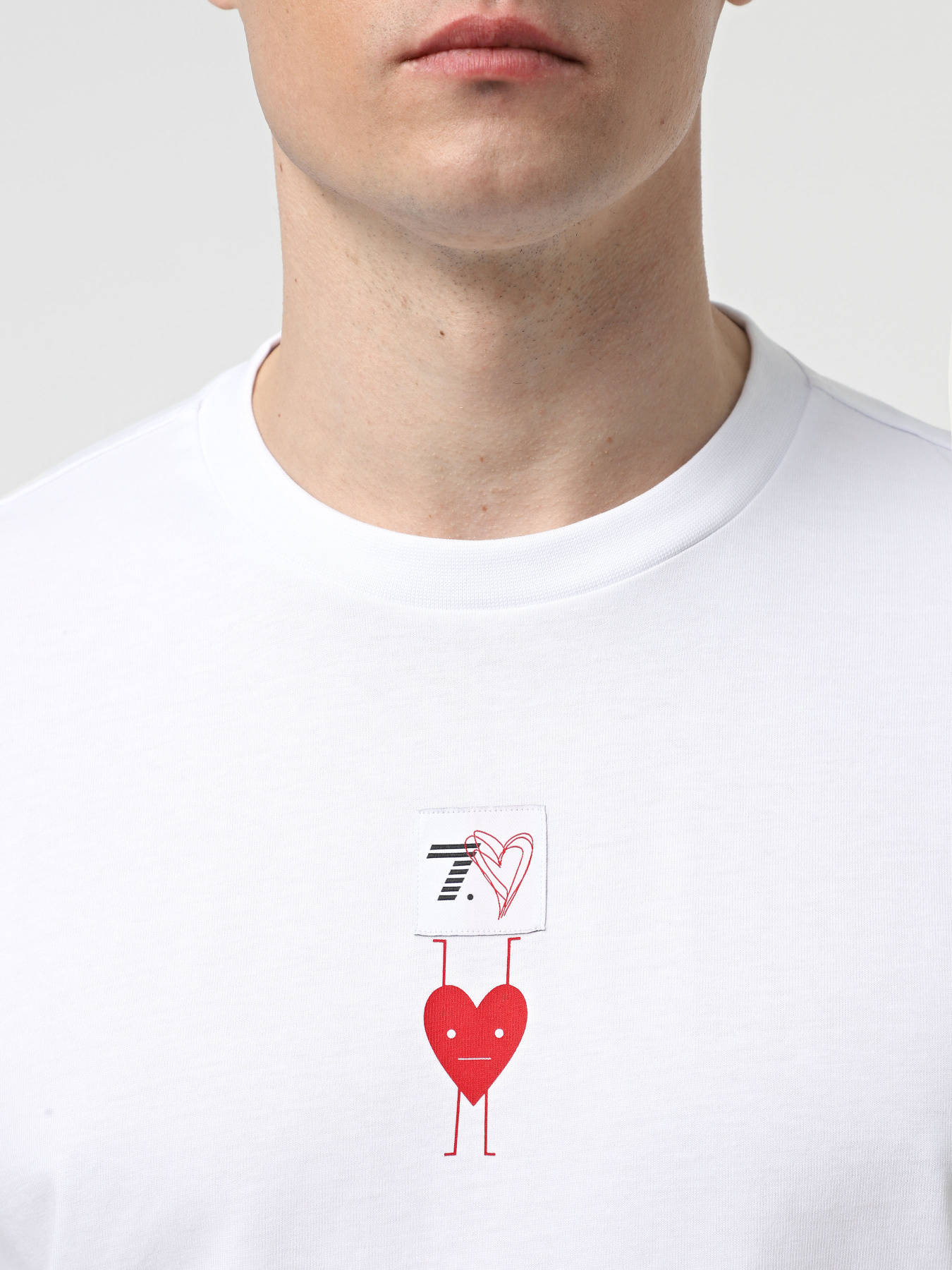 Футболка EA7 7.Cuore модель 7X000038-AF13243-F0076 Фото