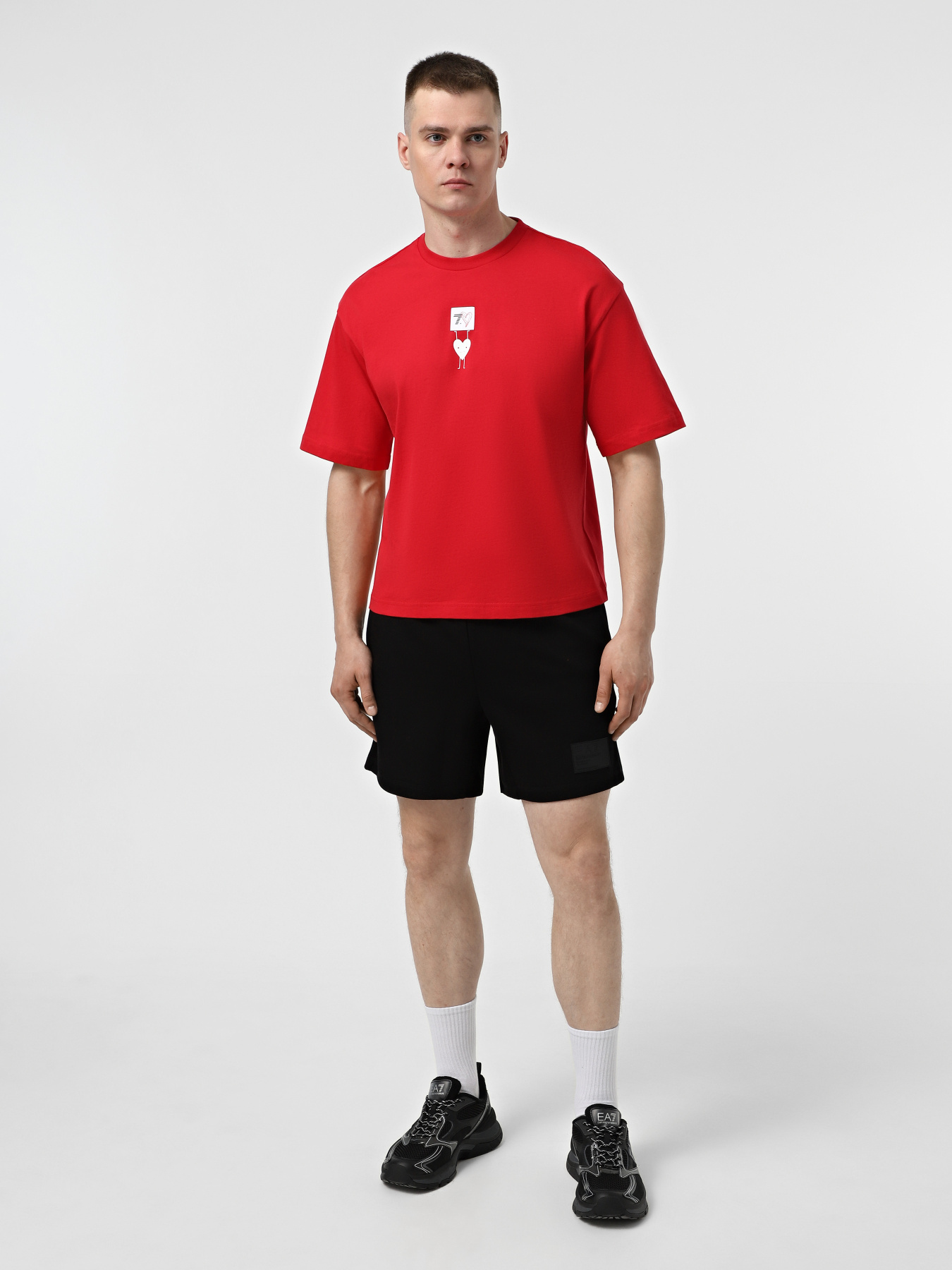 Футболка EA7 7.Cuore модель 7X000038-AF13243-F5043 Фото