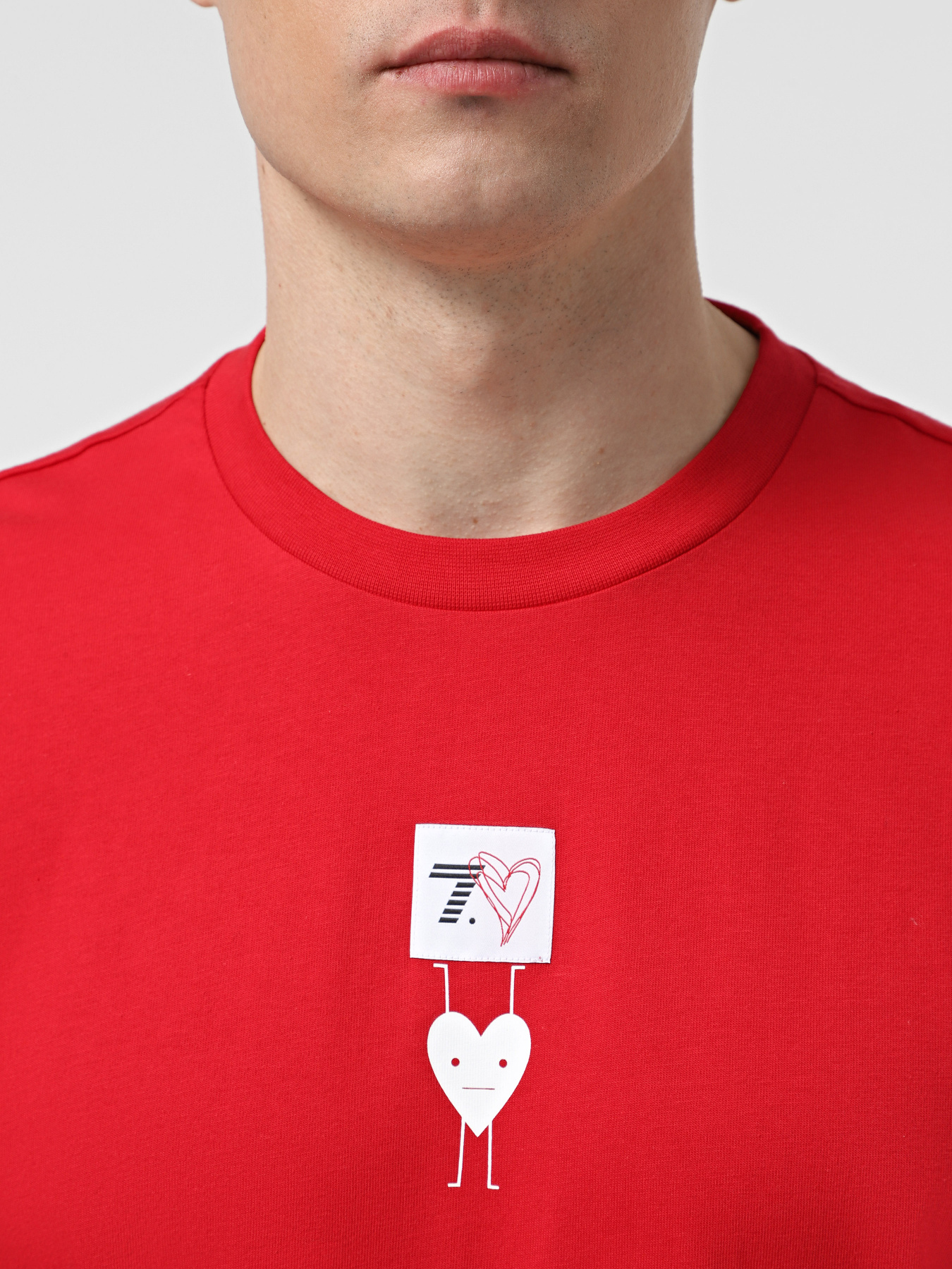 Футболка EA7 7.Cuore модель 7X000038-AF13243-F5043 Фото