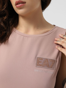 Сукня міді EA7 Logo Series модель 7W000180-AF12484-U4079 Фото