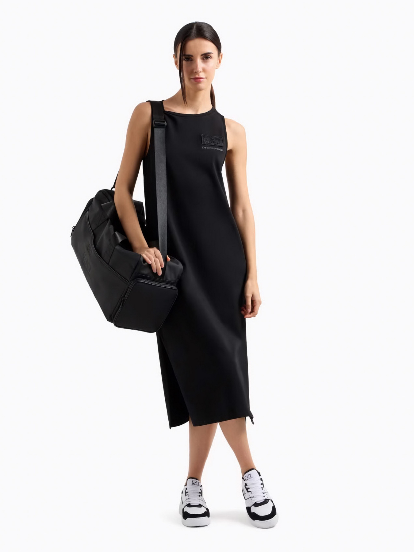Сукня міді EA7 Logo Series модель 7W000180-AF12484-UC001 Фото