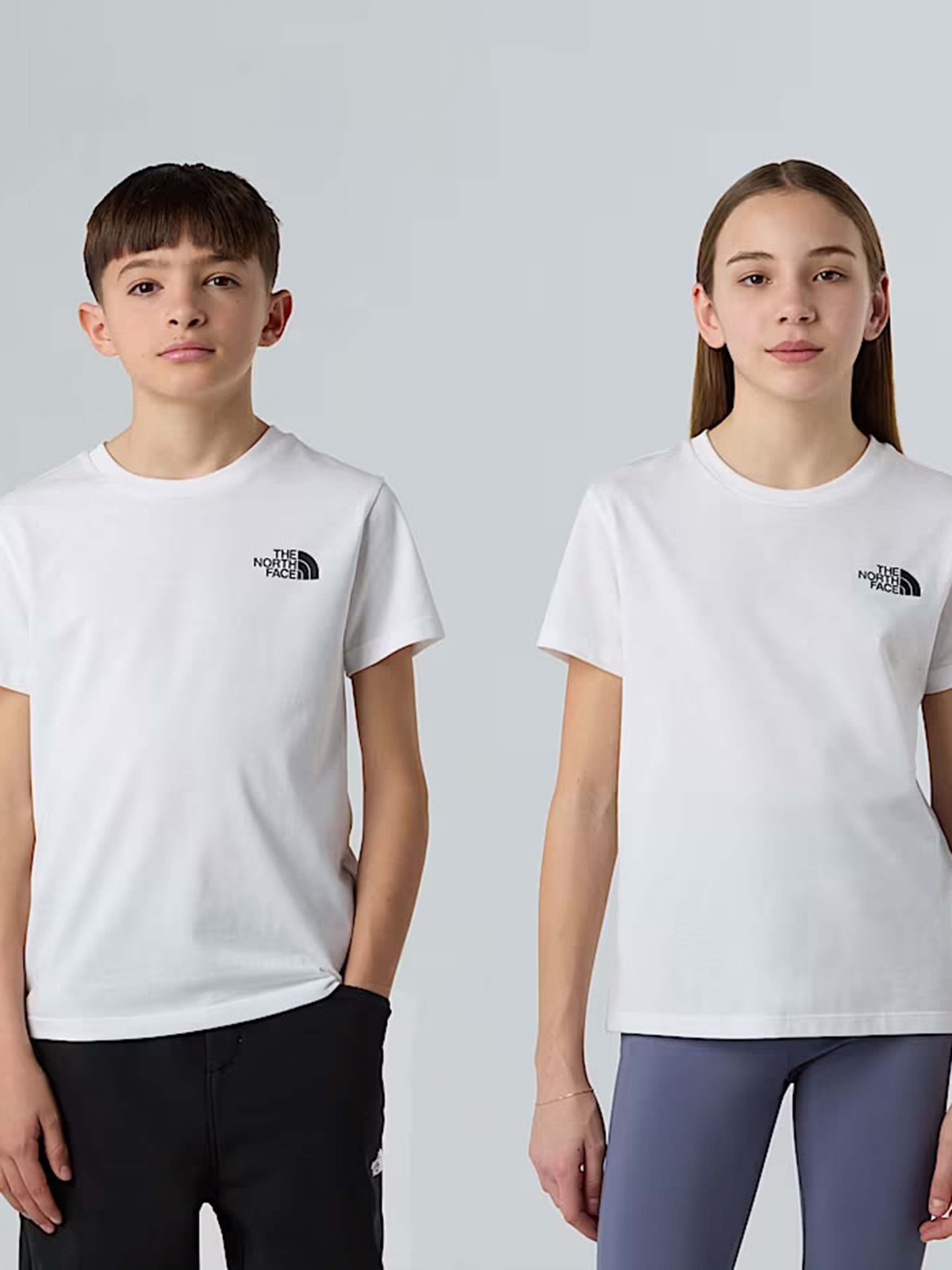 Дитяча Футболка The North Face Simple Dome (7Y436) колір білий, матеріал бавовна/поліестер