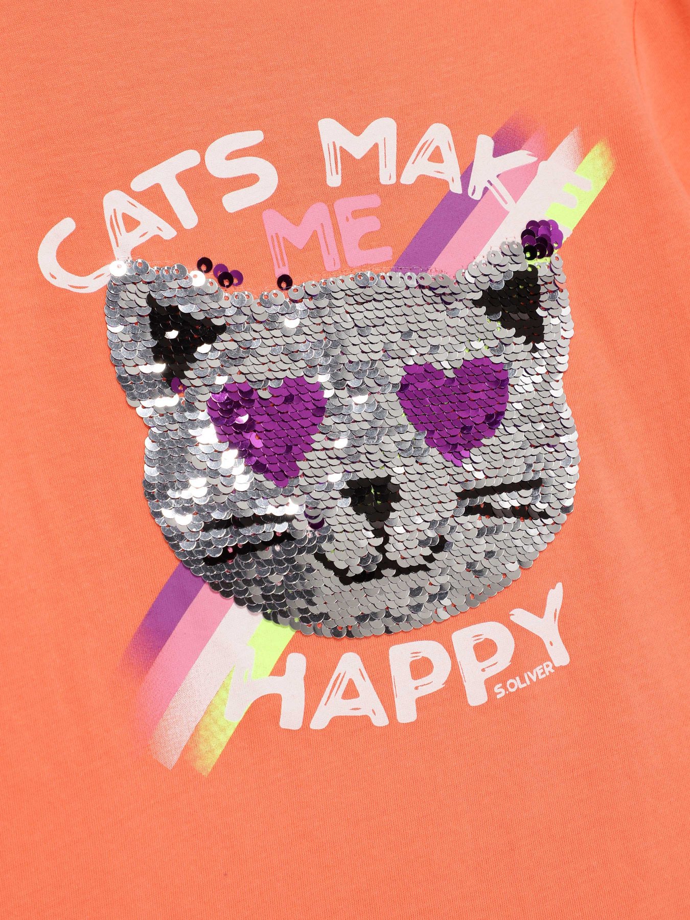 Лонгслів S.Oliver модель 53002318617_помаранчевий комб. Лонгслів S.Oliver модель 53002318617_помаранчевий комб. Фото