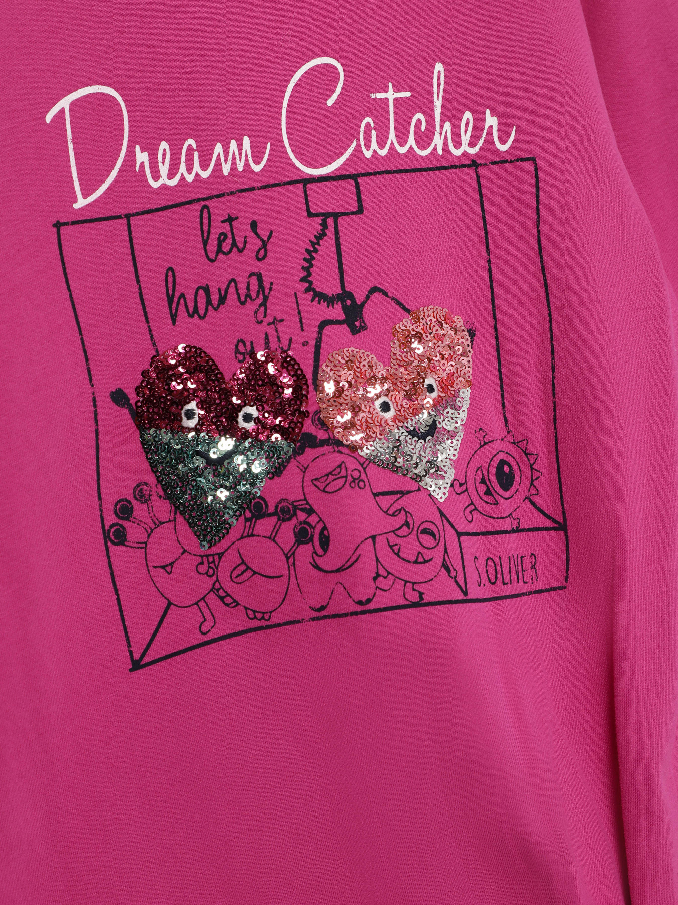 Лонгслив S.Oliver модель 53008312332_т.рожевий комб. Фото