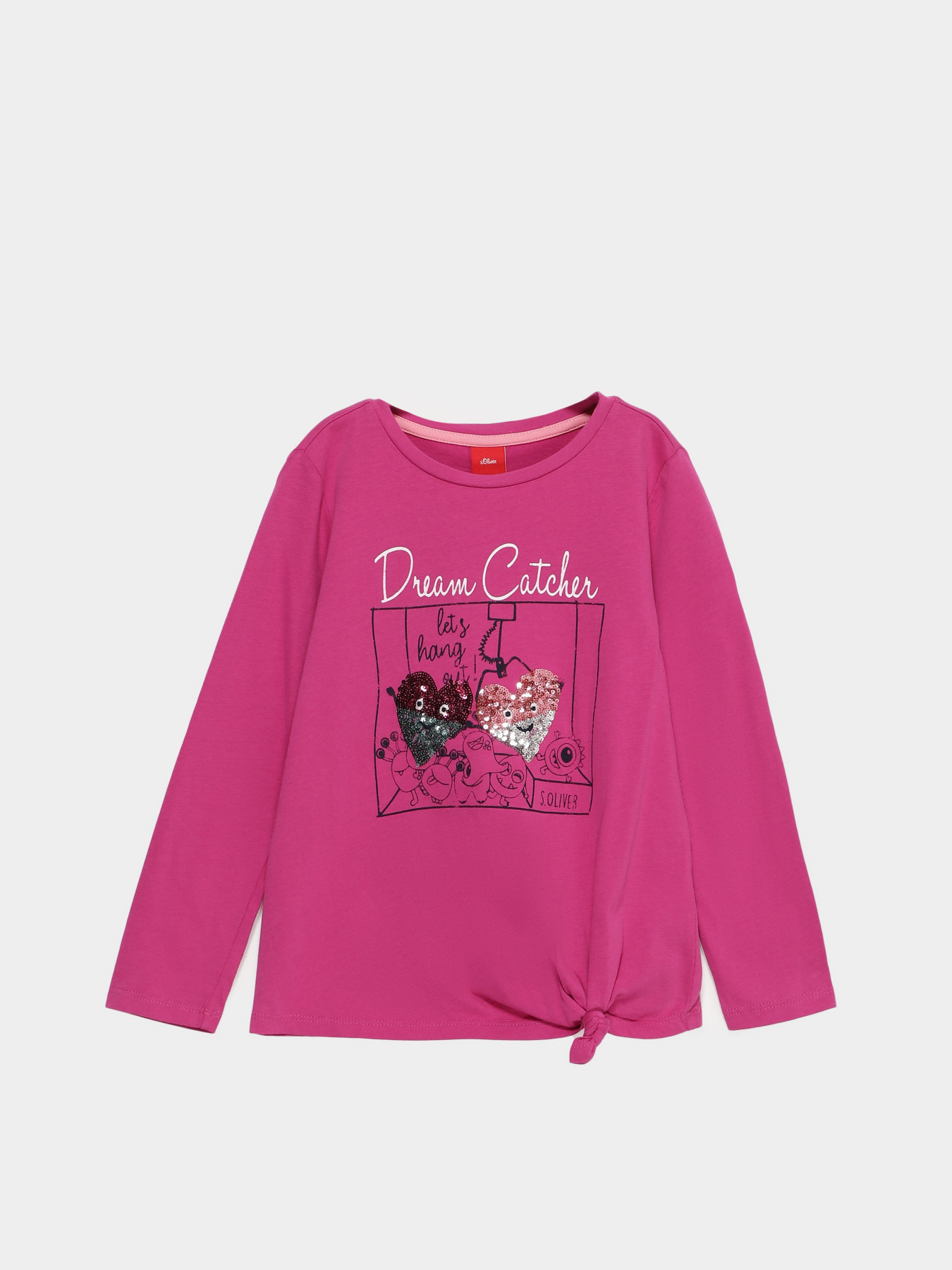 Лонгслив S.Oliver модель 53008312332_т.рожевий комб. Фото