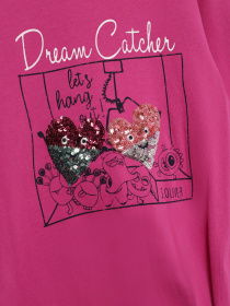 Лонгслив S.Oliver модель 53008312332_т.рожевий комб. Фото