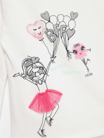 Лонгслив S.Oliver модель 53008312407_білий комб. Фото