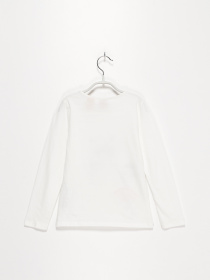 Лонгслів S.Oliver модель 53008312407_білий комб. Фото