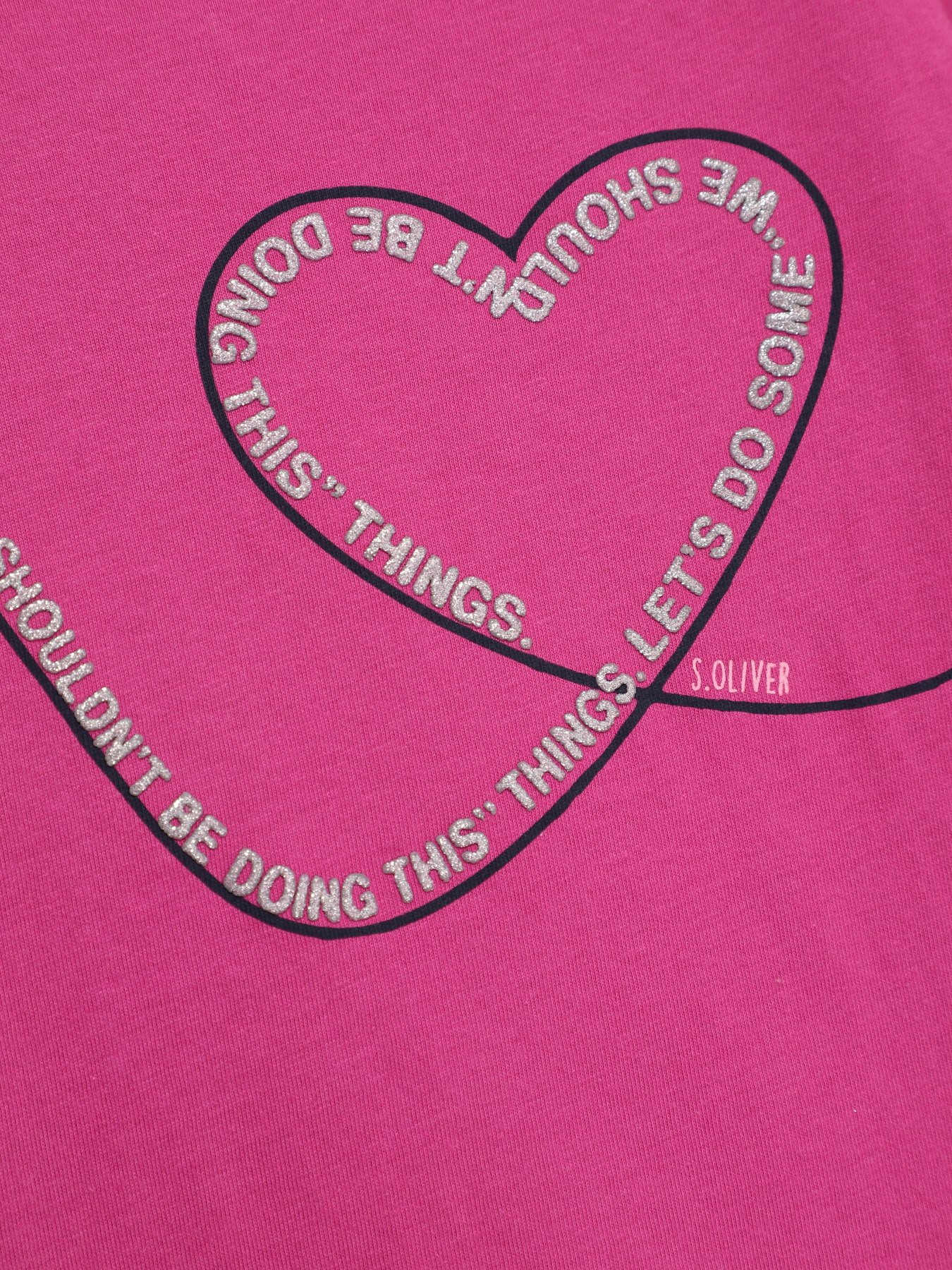 Лонгслив S.Oliver модель 53008312418_т.рожевий комб. Фото