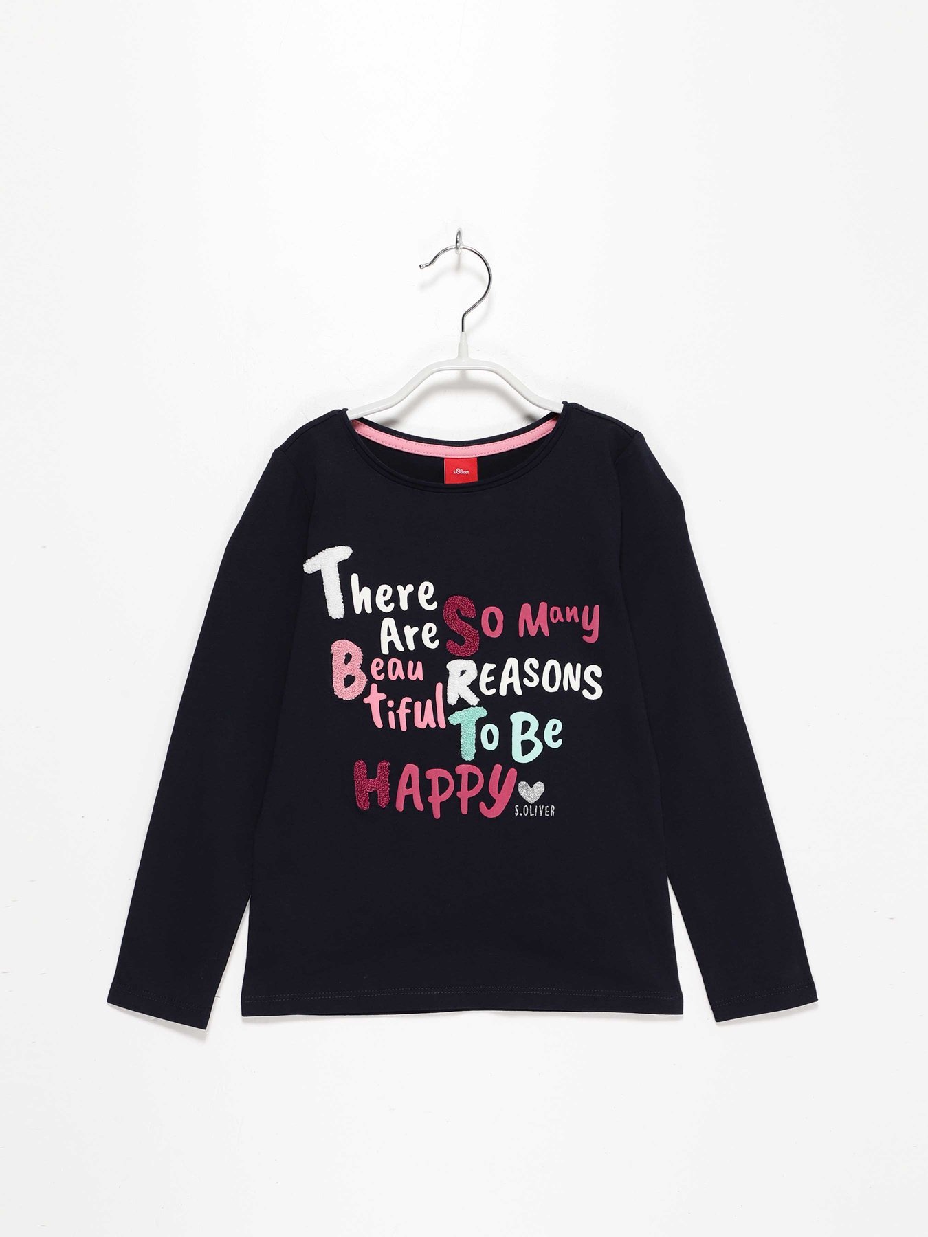 Лонгслив S.Oliver модель 53008312728_т.синій комб. Фото