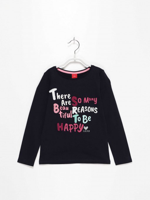 Лонгслів S.Oliver модель 53008312728_т.синій комб. Фото