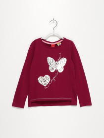 Лонгслив S.Oliver модель 53010312805_т.рожевий комб. Фото