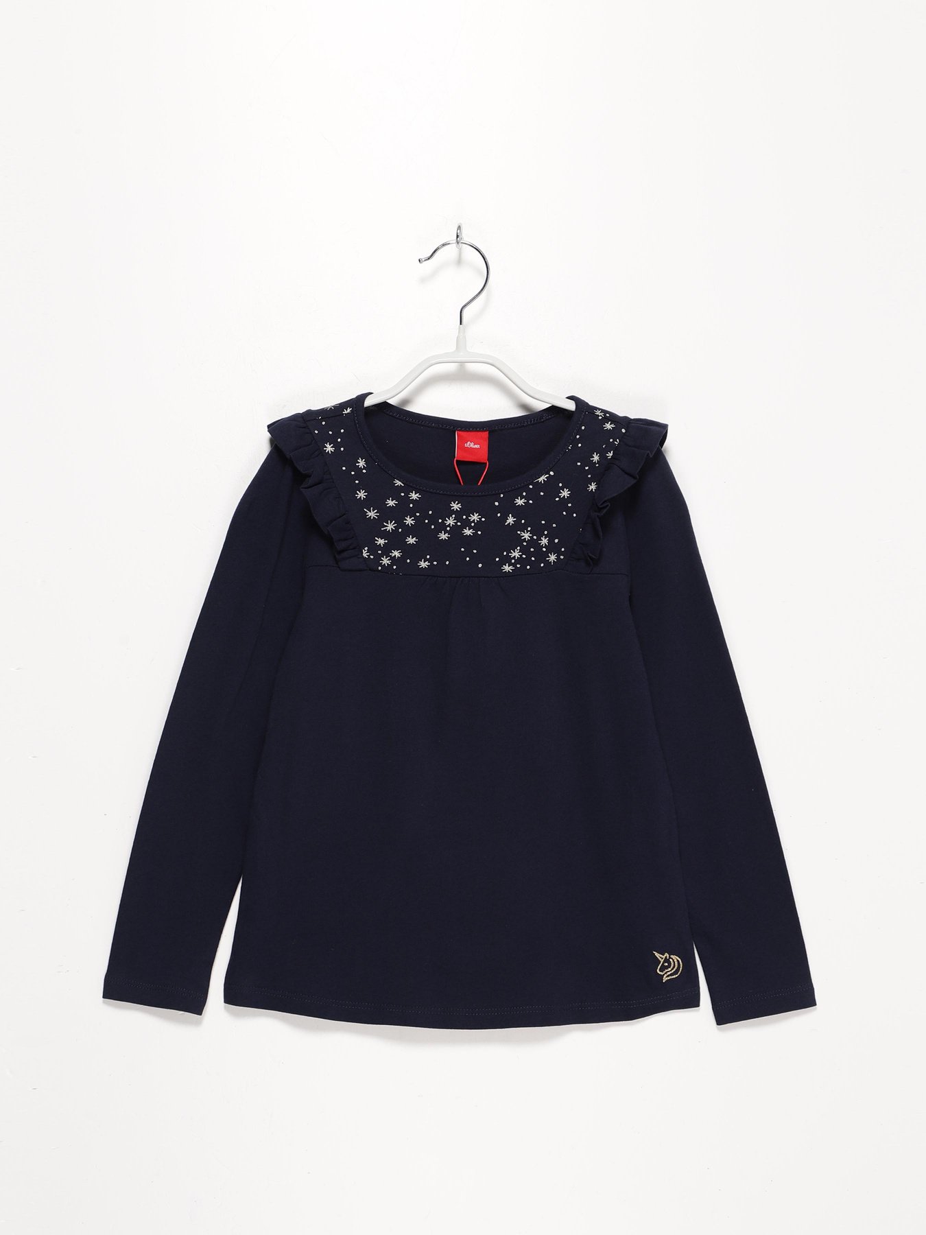 Лонгслів S.Oliver модель 53011312592_т.синій комб. Фото