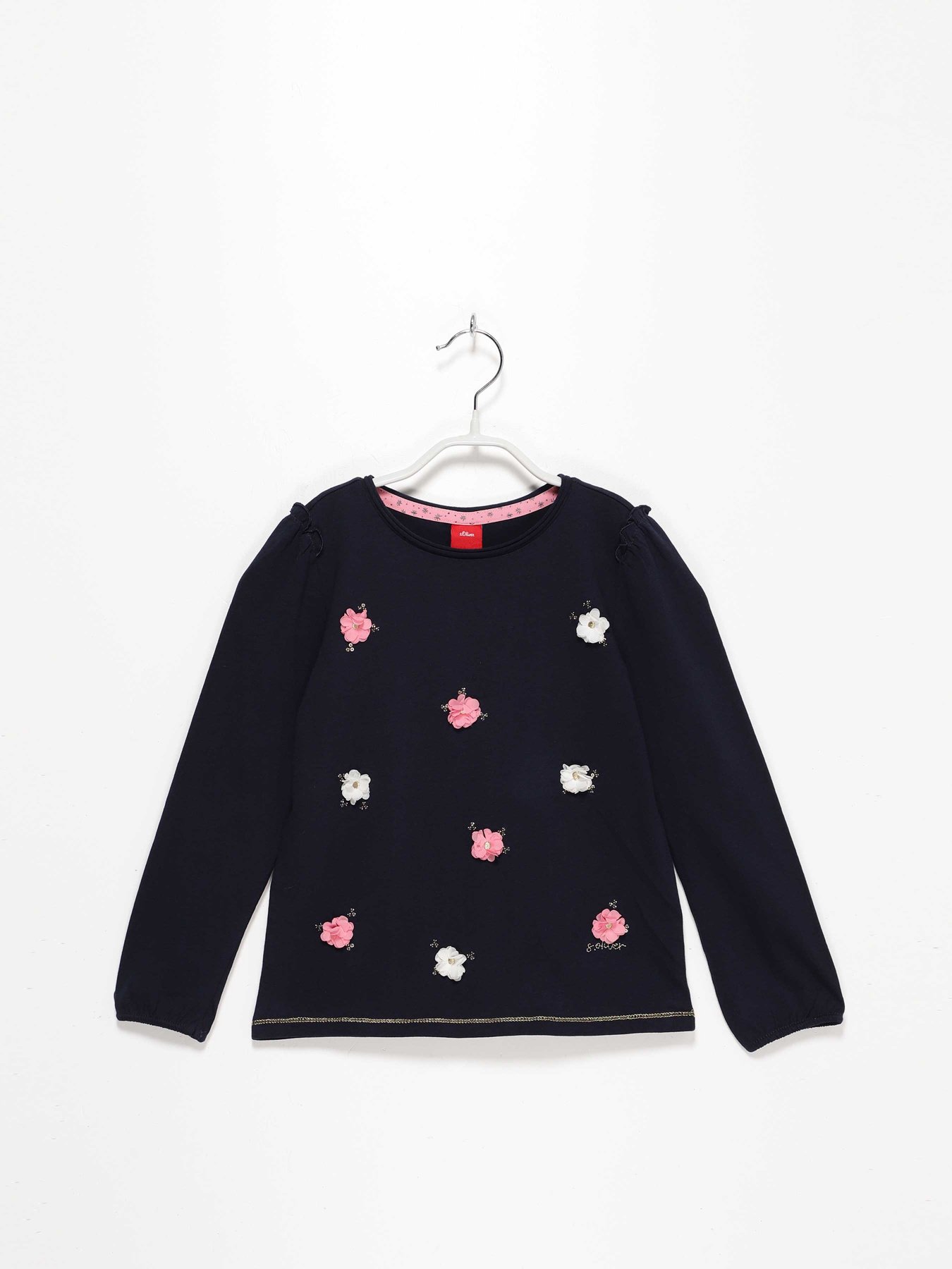 Лонгслив S.Oliver модель 53011312595_т.синій комб. Фото