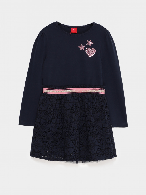 Сукня міні S.Oliver модель 53011822948_т.синій комб. Фото