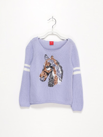 Джемпер S.Oliver модель 53808612003_бузковий комб. Фото