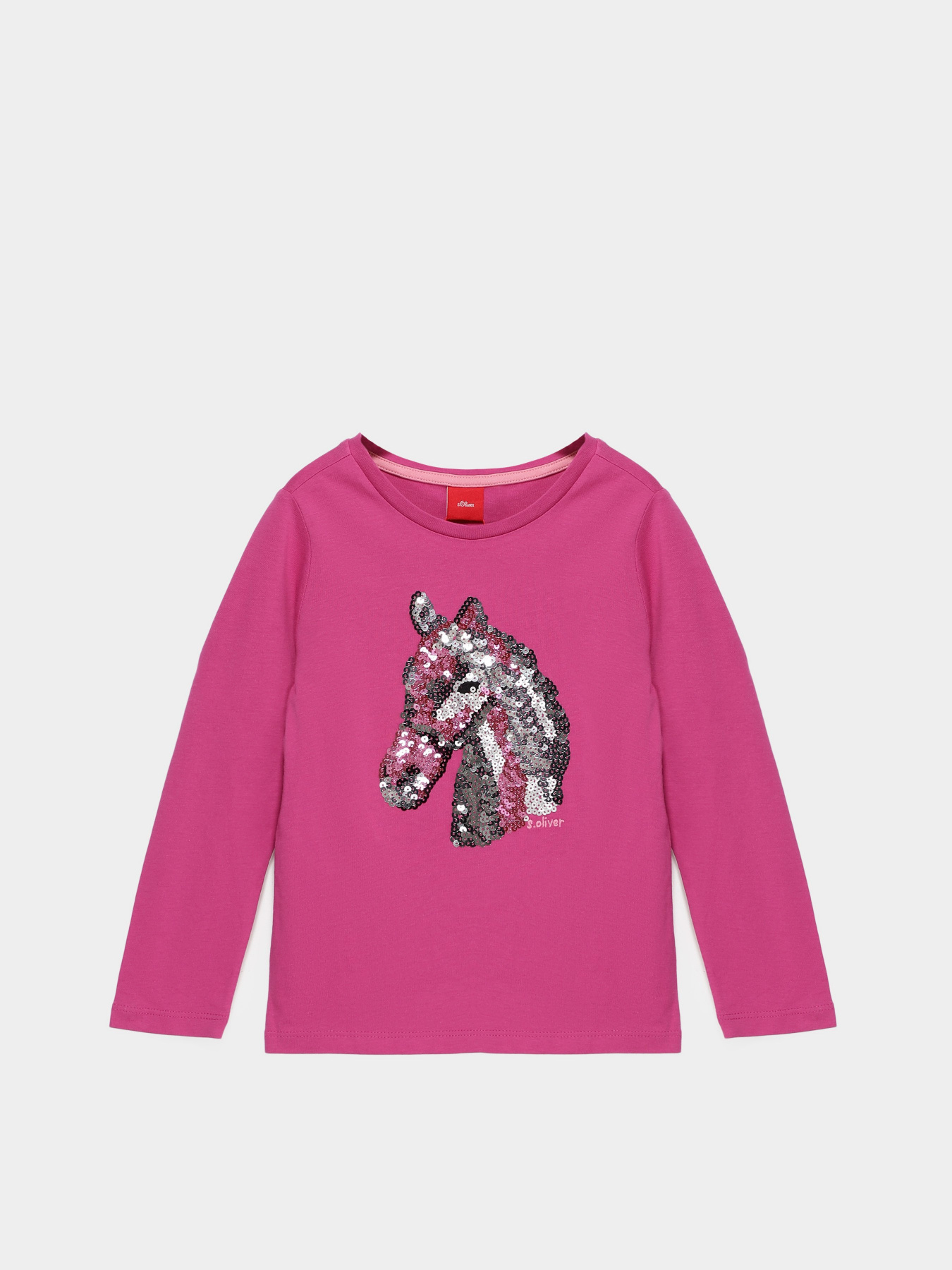 Лонгслив S.Oliver модель 54899312514_т.рожевий комб. Фото