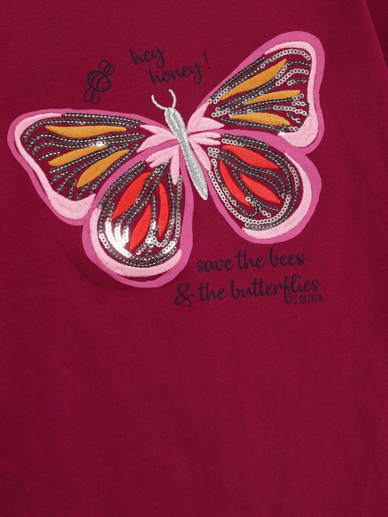 Лонгслів S.Oliver модель 58009312504_т.рожевий комб. Лонгслів S.Oliver модель 58009312504_т.рожевий комб. Фото