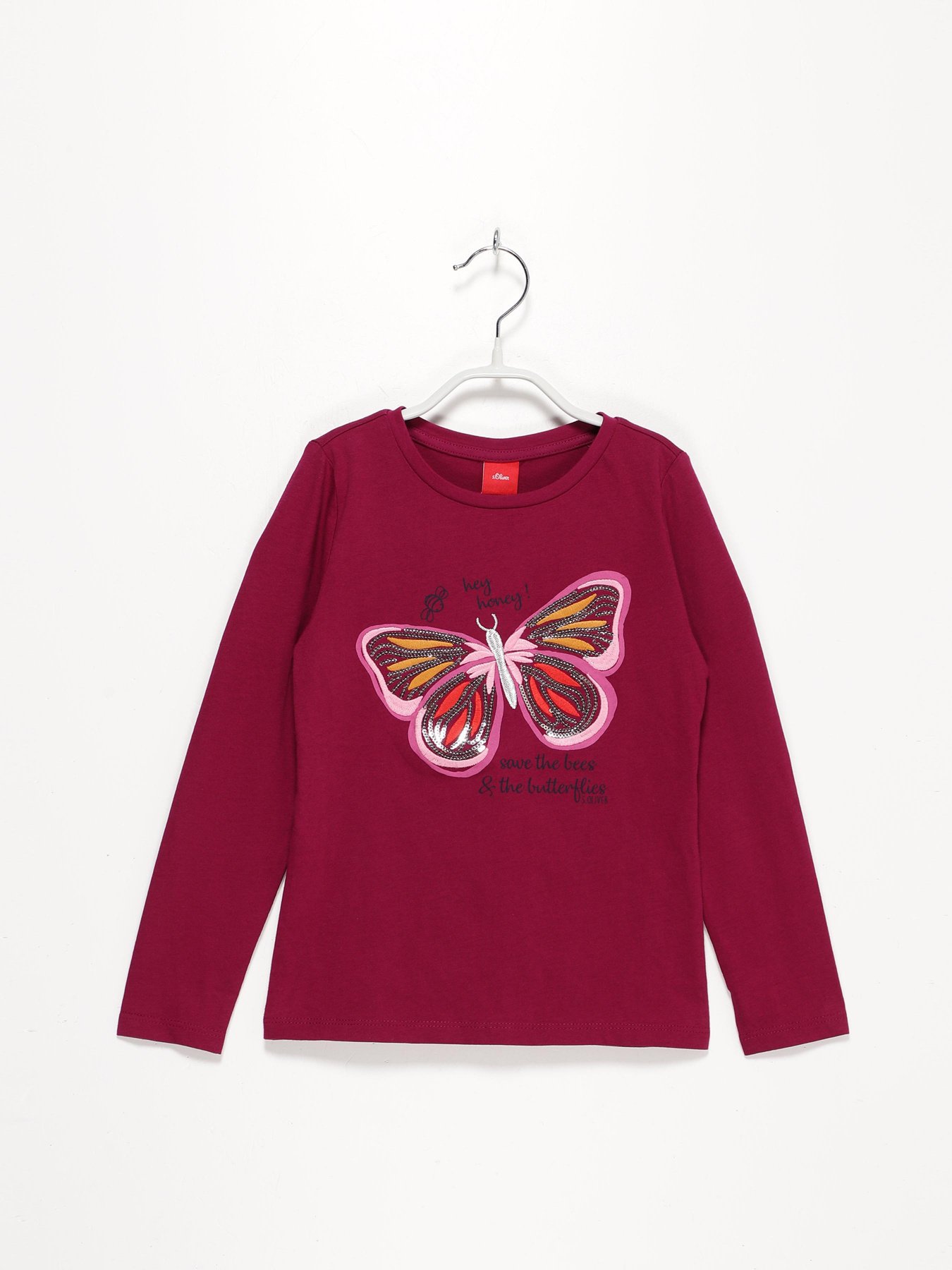 Лонгслів S.Oliver модель 58009312504_т.рожевий комб. Лонгслів S.Oliver модель 58009312504_т.рожевий комб. Фото