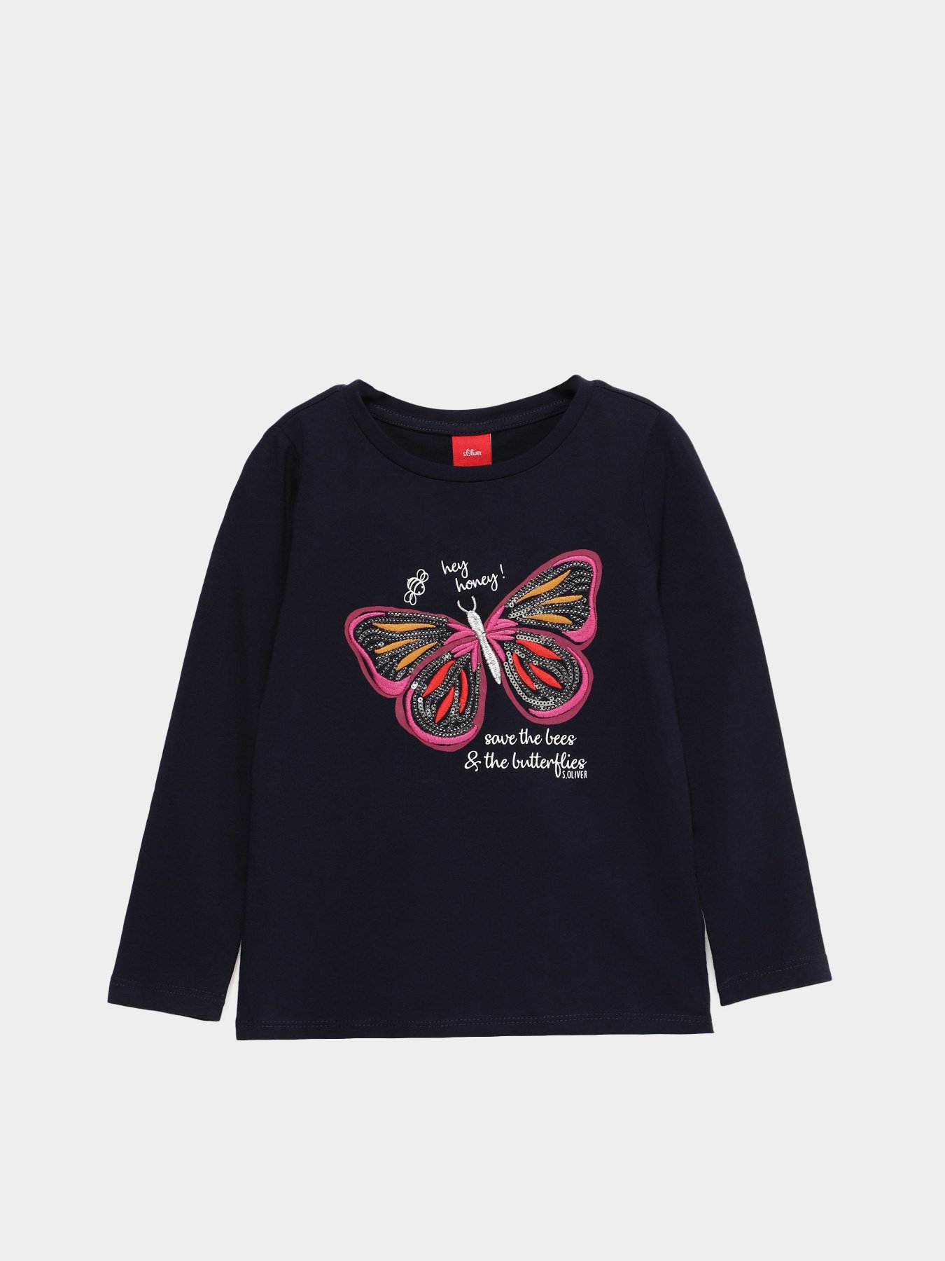 Лонгслив S.Oliver модель 58009312504_т.синій комб. Фото