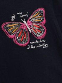 Лонгслив S.Oliver модель 58009312504_т.синій комб. Фото