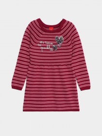 Платье мини S.Oliver модель 58010823201_бордовий комб. Платье мини S.Oliver модель 58010823201_бордовий комб. Фото