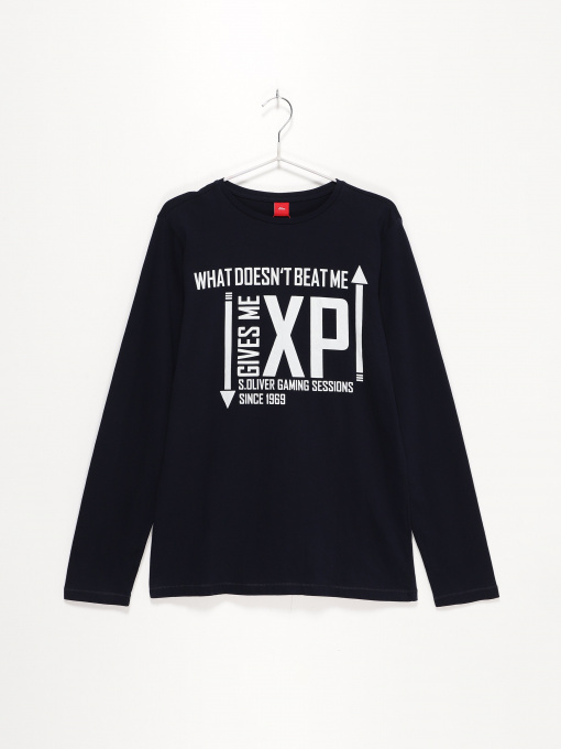 Лонгслив S.Oliver модель 610083123661_т синій з білим Фото