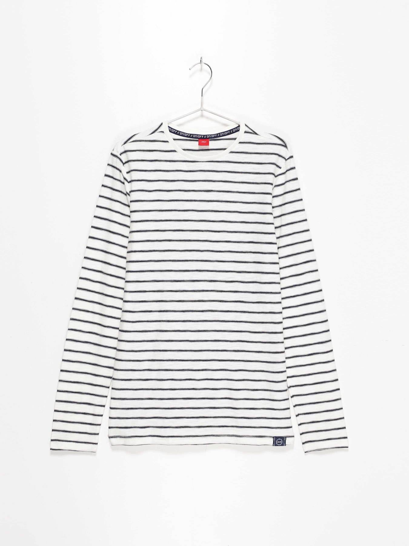 Лонгслив S.Oliver модель 610083123711_білий з т синім Фото