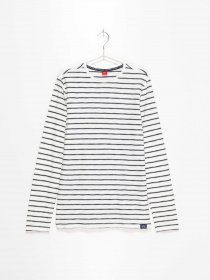 Лонгслив S.Oliver модель 610083123711_білий з т синім Фото