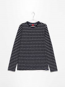 Лонгслів S.Oliver модель 610083123711_т синій з білим Фото