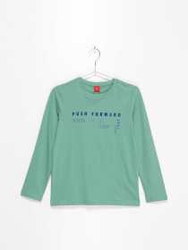 Лонгслів S.Oliver модель 61009312535_зелений комб. Фото