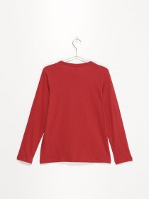 Лонгслів S.Oliver модель 61009312535_червоний комб. Фото