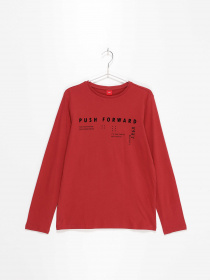 Лонгслів S.Oliver модель 610093125351_червоний комб Фото