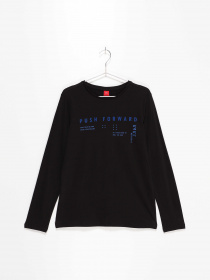 Лонгслив S.Oliver модель 610093125351_чорний комб Фото