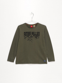 Лонгслив S.Oliver модель 61010312697_хакі комб. Фото