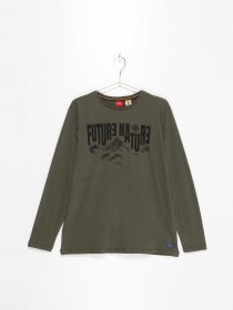 Лонгслив S.Oliver модель 610103126971_хакі комб Фото