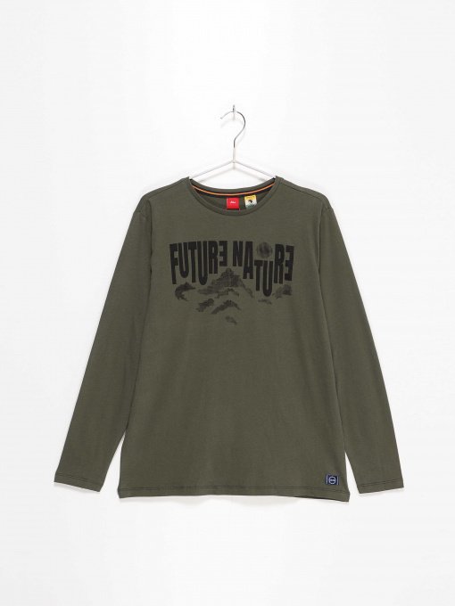 Лонгслив S.Oliver модель 610103126971_хакі комб Фото