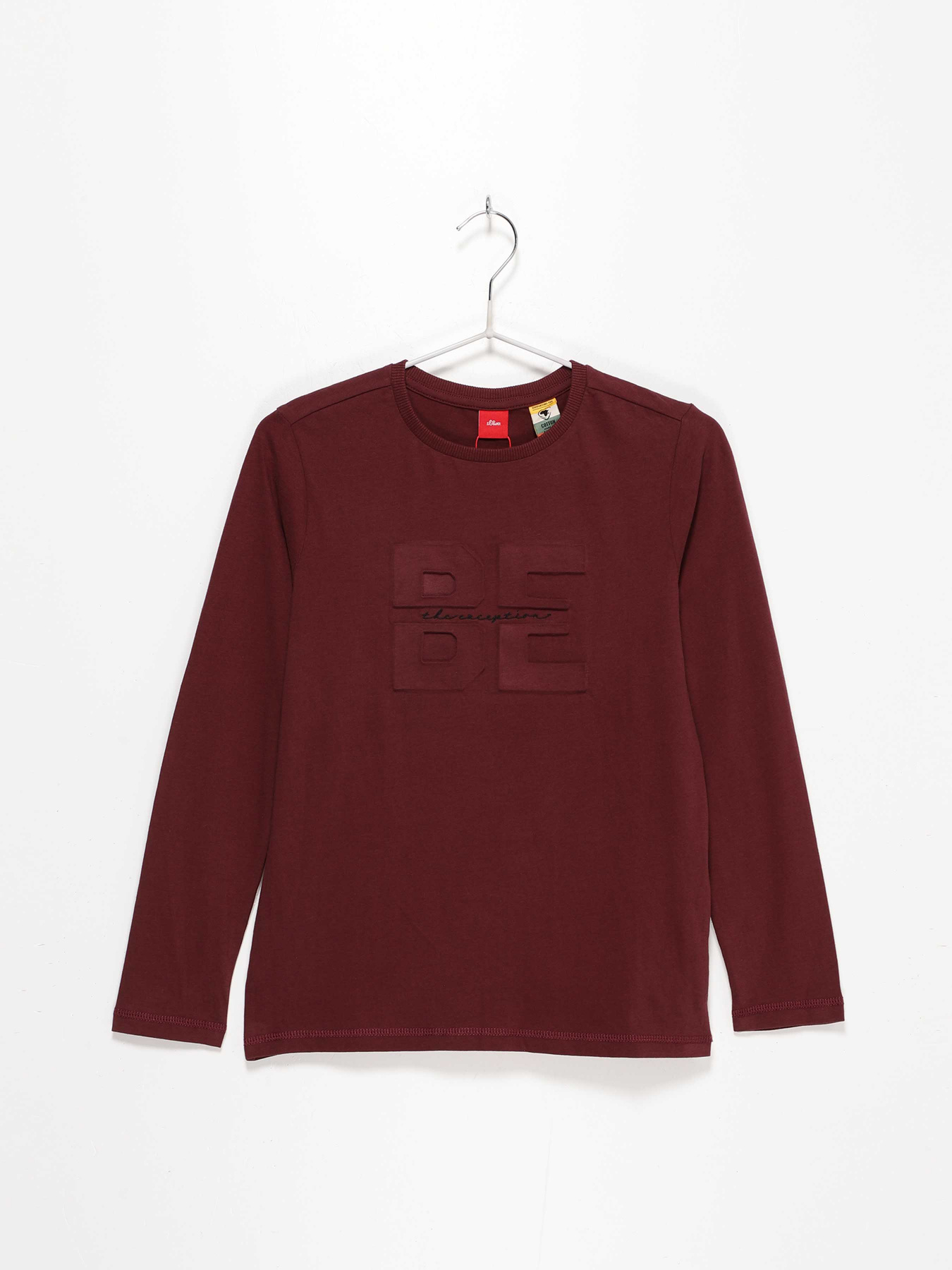 Лонгслів S.Oliver модель 61010312756_бордовий Фото