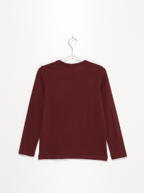 Лонгслів S.Oliver модель 61010312756_бордовий Фото