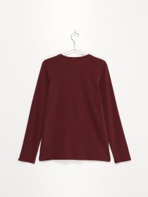 Лонгслів S.Oliver модель 610103127561_бордовий Фото